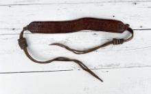Antique Leather Fishing Creel Strap