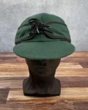 Green Wool Lace Up Trapper Railroad Hat