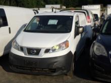 2015 NISSAN NV200 Cargo Van w/Shelving AWD s/n:202284