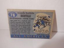 1955 TOPPS ALL AMERICAN #76 ANGELO BERTELLI