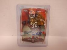 2014 TOPPS CHROME #225 ISAIAH CROWELL SIGNED AUTO RC