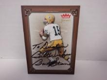 BART STARR SIGNED AUTO CARD