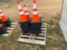 (50) PVC 28" Safety Cones