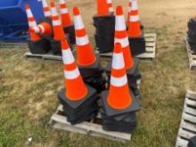 (50) PVC 28" Safety Cones
