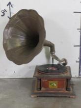 Antique Gramophone Player "HIS Master's Voice" in non working condition (HMV) Gramophone Co. Ltd.