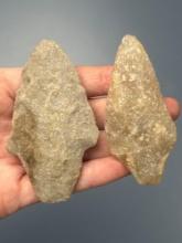 Quartz Crystalline and Quartzite Points, Longest is 3 1/4", Found in Gloucester County,NJ