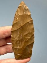 NICE 3 15/16" Jasper Lanceolate Blade/Fox Creek Lanceolate, Found in Pennsylvania