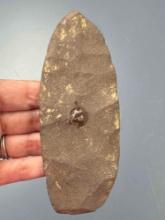 Cache Blade 2 of 16- 5 1/4" Petalas Blade, Argillite, Found Mt. Laurel, Bur. Co., NJ, Ex: Middleton