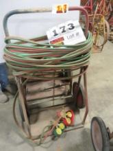 Torch Cart, Regulators, Hose & Smith Torch