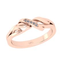 0.02 Ctw SI2/I1 Diamond 14K Yellow and Rose Gold Promises Ring