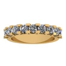 1.62 Ctw SI2/I1 Diamond 14K Yellow Gold Entity Band Ring