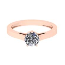 CERTIFIED 0.5 CTW D/VS2 ROUND (LAB GROWN Certified DIAMOND SOLITAIRE RING ) IN 14K YELLOW GOLD