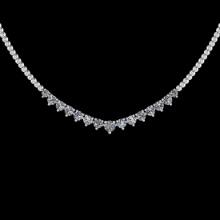 1.06 Ctw VS/SI1 Diamond 14K White Gold Slide Necklace (ALL DIAMOND ARE LAB GROWN)
