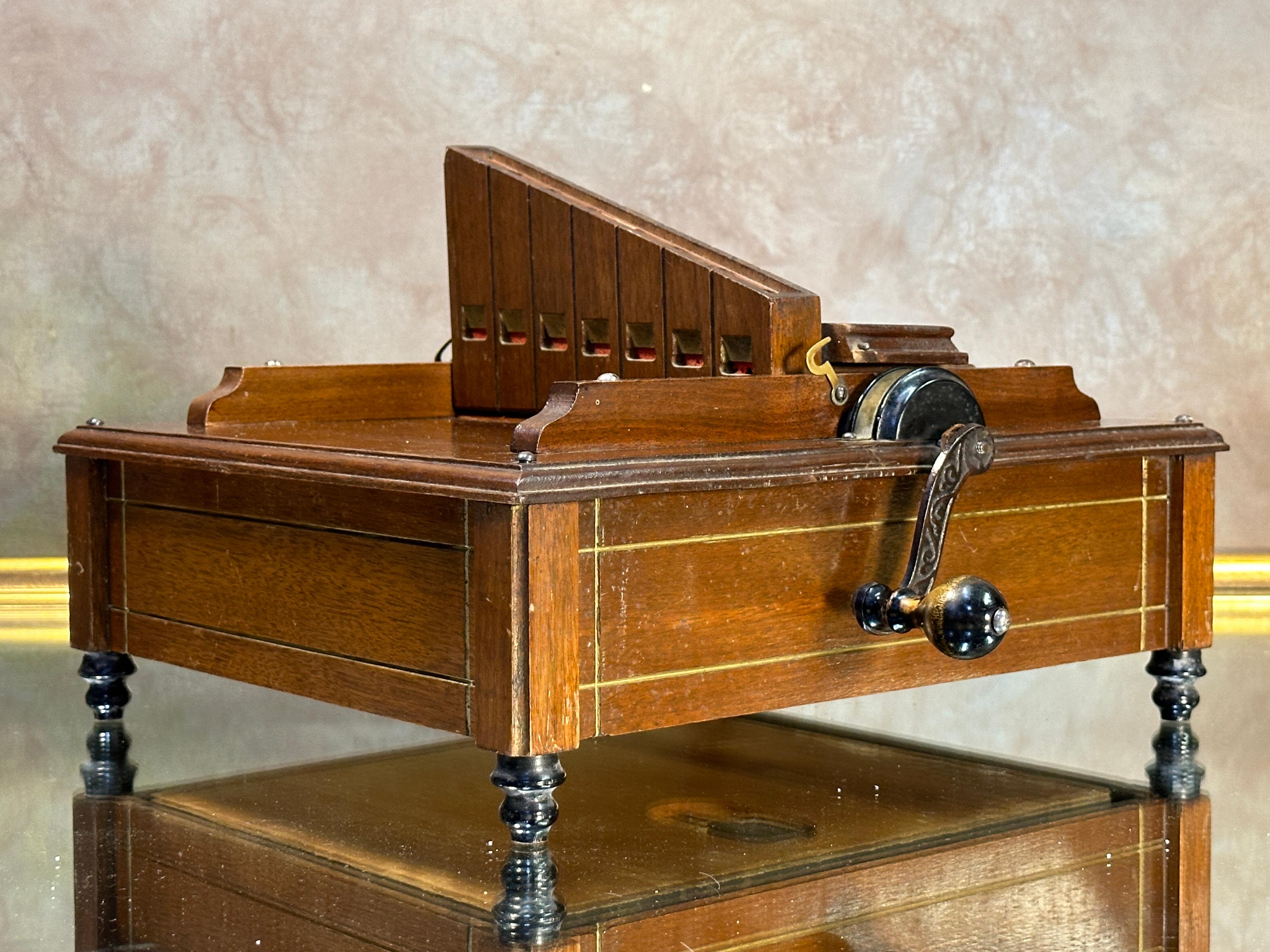 Antique Organette Scroll Music Box