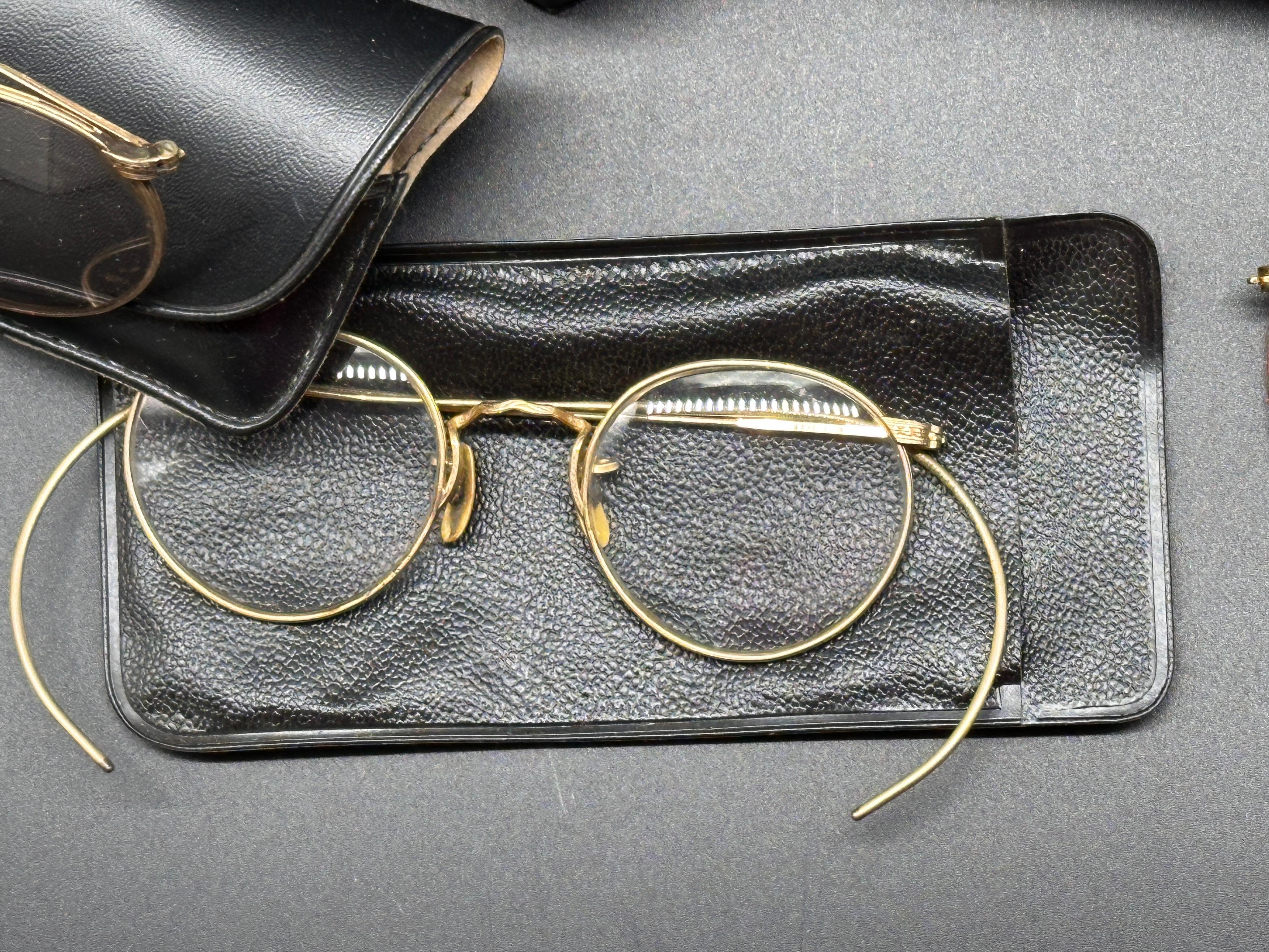 Misc. Vintage/Antique Eye Glasses and Sunglasses (Some w/Cases)