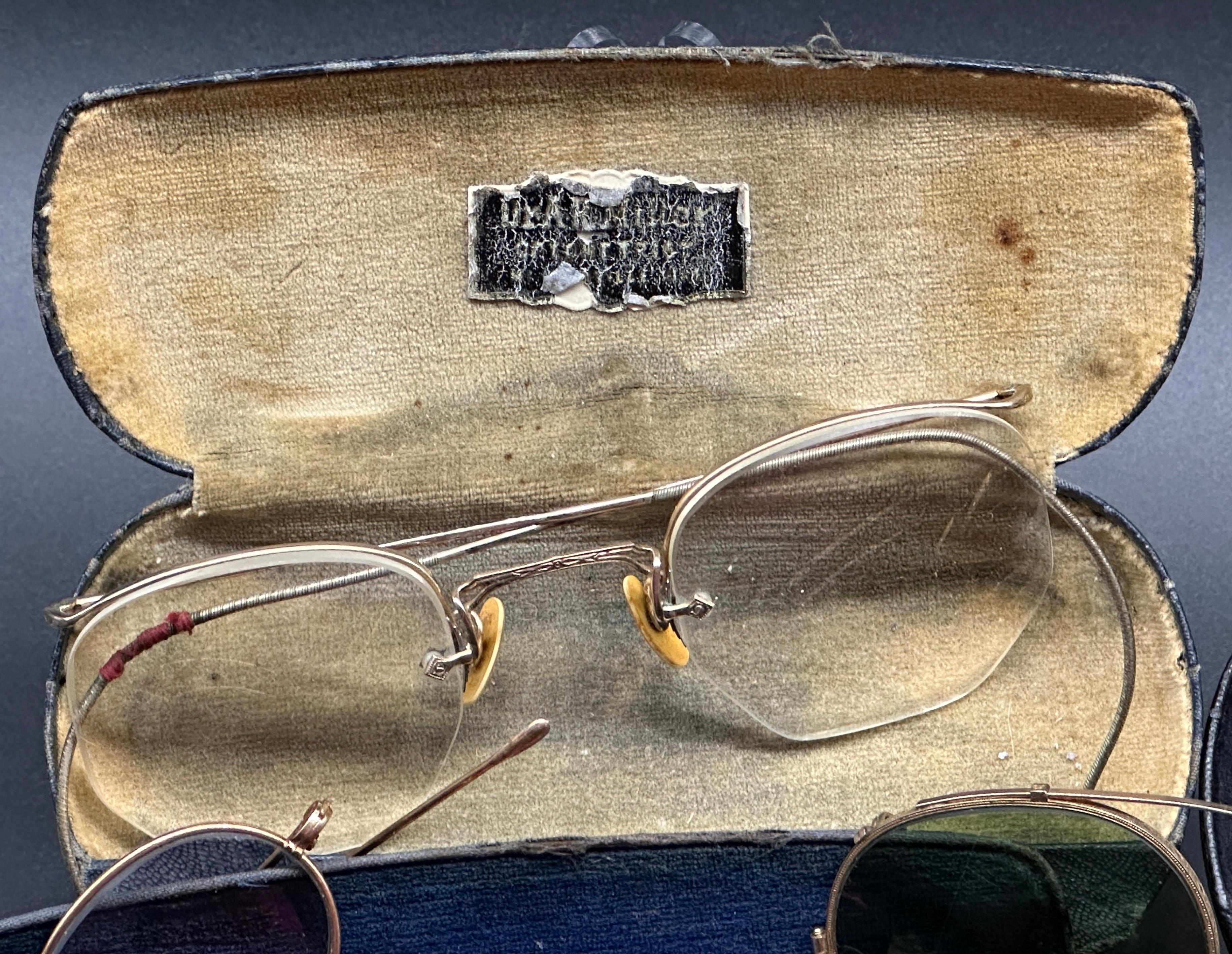 Misc. Vintage/Antique Eye Glasses and Sunglasses (Some w/Cases)