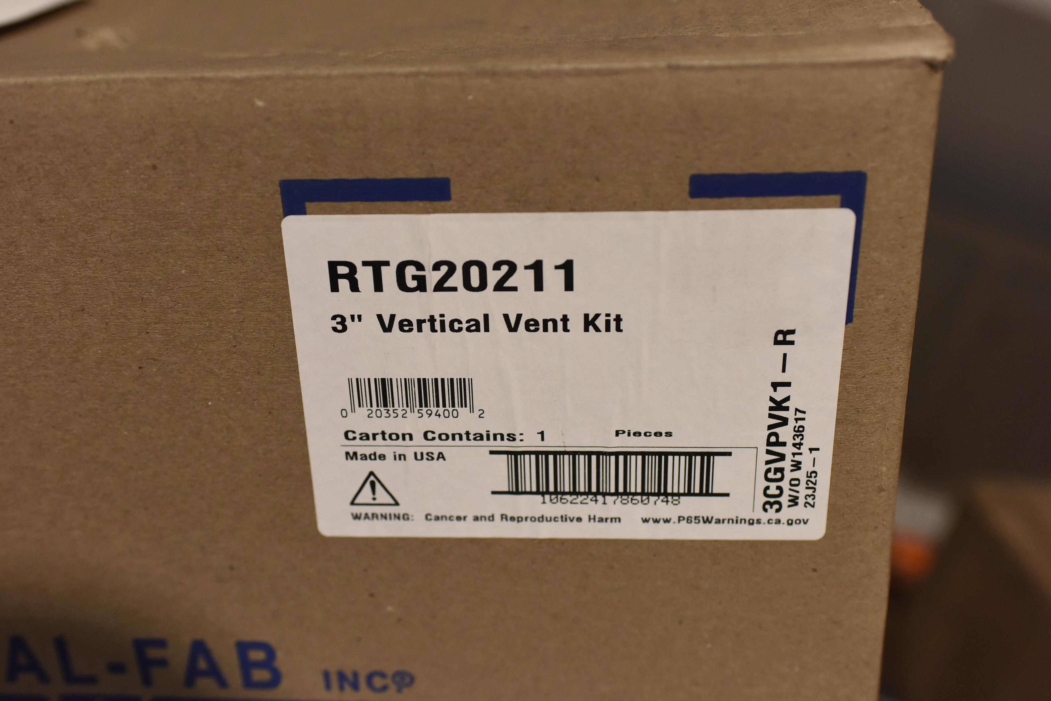 Metal-Fab RTH20211 3" Vertical Vent Kit
