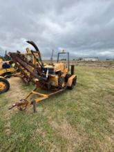 1990 Case 360 Trencher and Back Hoe with Trailer