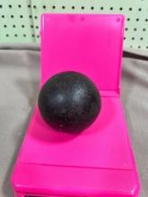 5+ pound cannon ball, scale not included