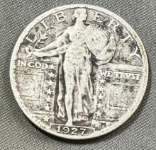 1927 Standing Liberty Quarter, 90% Silver