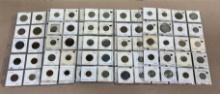 Foreign/ World Coins 100 in flips and labeled