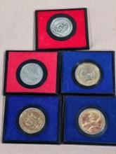 Lot of 5 Medals incl . American Revolution