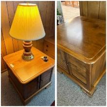 2- End tables w/ lamp