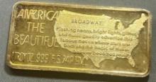 American The Beautiful One Troy Ounce Silver Bar