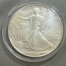 1990 US Silver Eagle .999 silver
