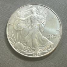 1999 US Silver Eagle .999 Fine Silver