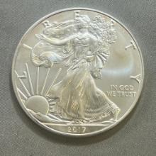 2017 US Silver Eagle Dollar Coin, .999 Fine Silver