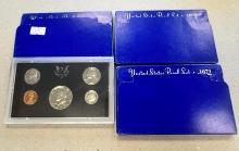 3- 1972 US Mint Proof Sets, SELLS TIMES THE MONEY
