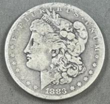1883-O Morgan Silver Dollar, 90% silver
