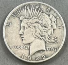 1922-D Peace Silver Dollar 90% Silver