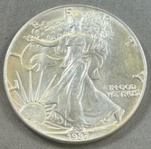 1987 US Silver Eagle .999 silver
