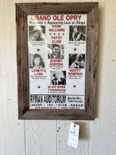 ANTIQUE GRAND OLE OPRY POSTER