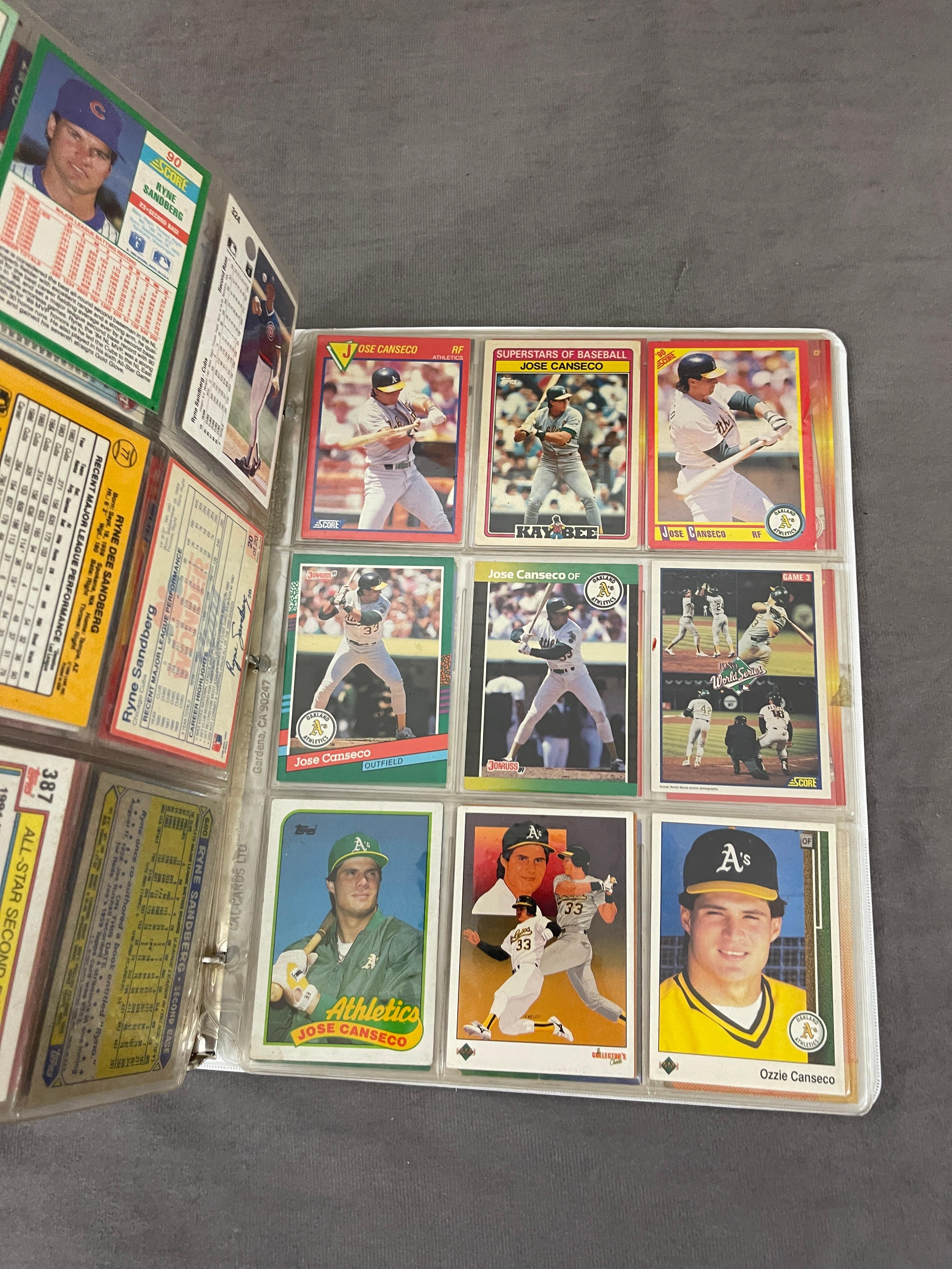 Vintage Baseball Trading Card Collection Binder Lot