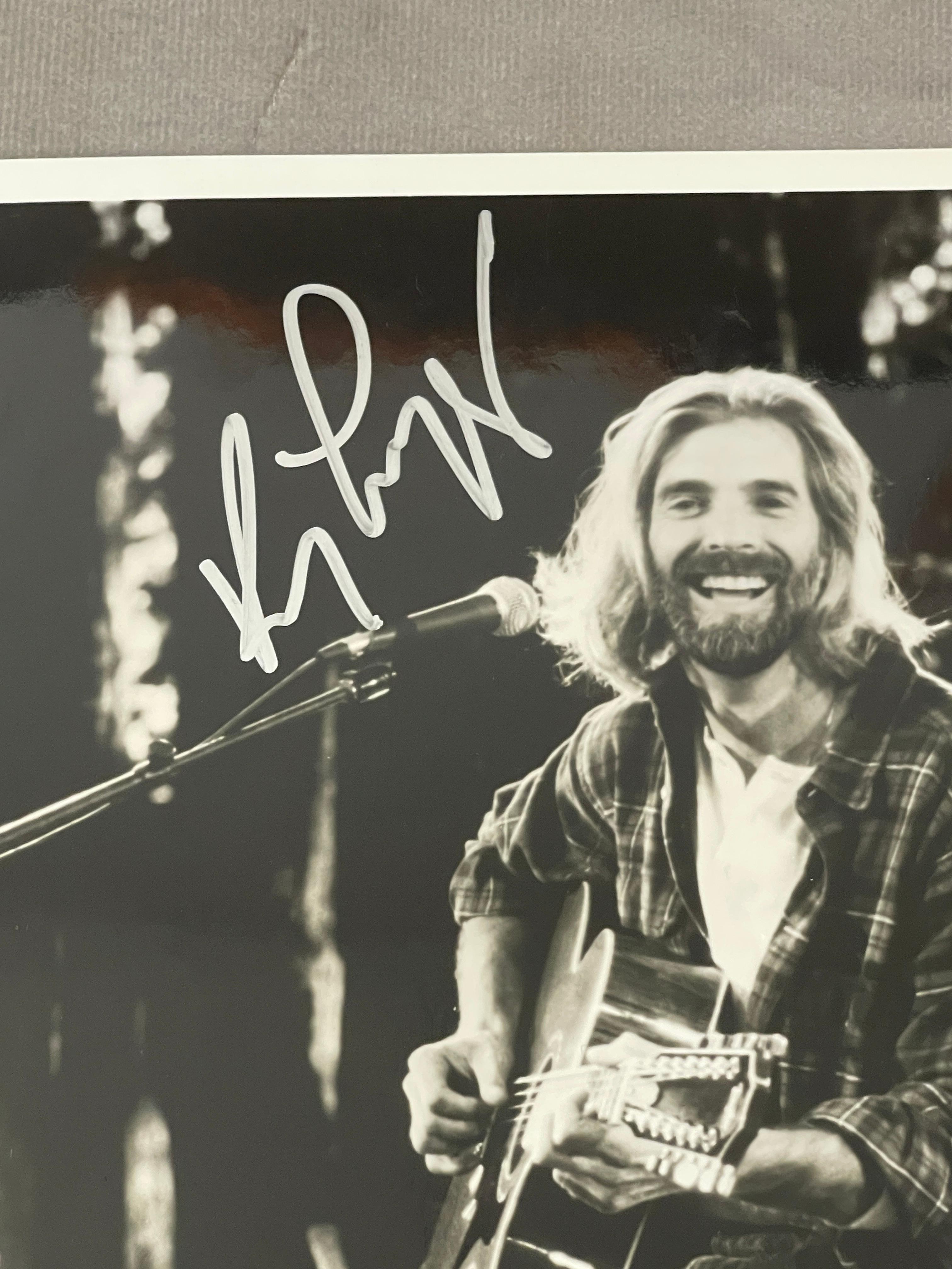 Kenny Loggins Photo Taken and Signed by RIchard Creamer Stamp in the Back