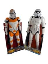 Star Wars Giant Size Clone Trooper & Stormtrooper Action Figure Lot