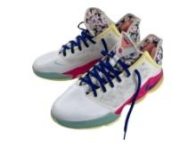 Nike LeBron James 19 Low "Floral" Promo Sample 2022 All-Star Practice Worn Shoes Photo Matched
