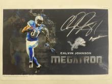 Calvin Johnson 'Megatron' Detroit Lions Signed Poster
