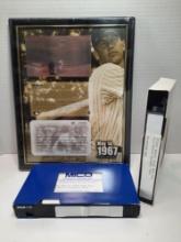 30th Anniversary Mickey Mantle's 500th Home Run Full-Motion Baseball Card VHS and Picture