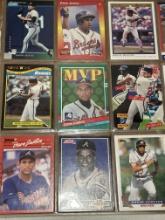 18 MLB Player Cards in pages - Justice, Barry Bonds