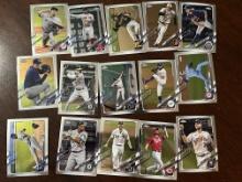 Lot of 16 Topps Chrome MLB Cards - Tucker, Snell, Bogaerts