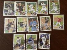 Lot of 13 Topps Chrome MLB Cards - Cole, Devers, Ramirez