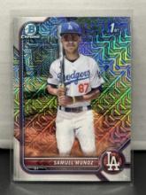 Samuel Munoz 2022 Bowman Chrome Mega Mojo Refractor Rookie RC #BCP-161