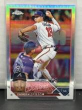 Vaughn Grissom 2023 Topps Chrome Refractor Rookie RC #48