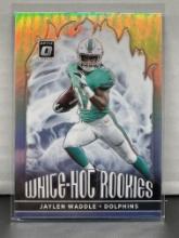 Jaylen Waddle 2021 Panini Donruss Optic White Hot Rookies Silver Prizm #WHR-4