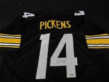 STEELERS GEORGE PICKENS SIGNED JERSEY COA