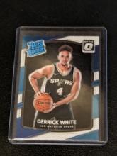 2017 2018 Optic Derrick White Rated Rookie Blue